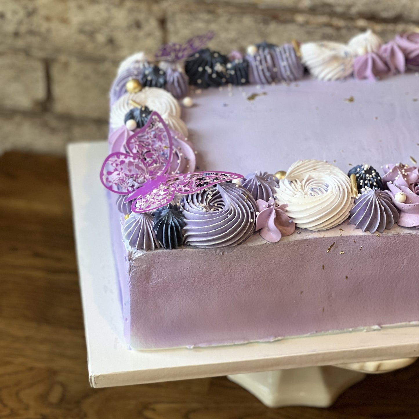 Purple sheet cake