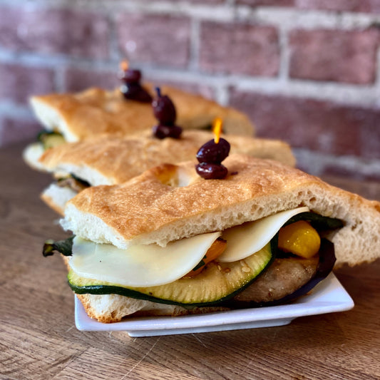 Grilled Veggie Focaccia Sandwich