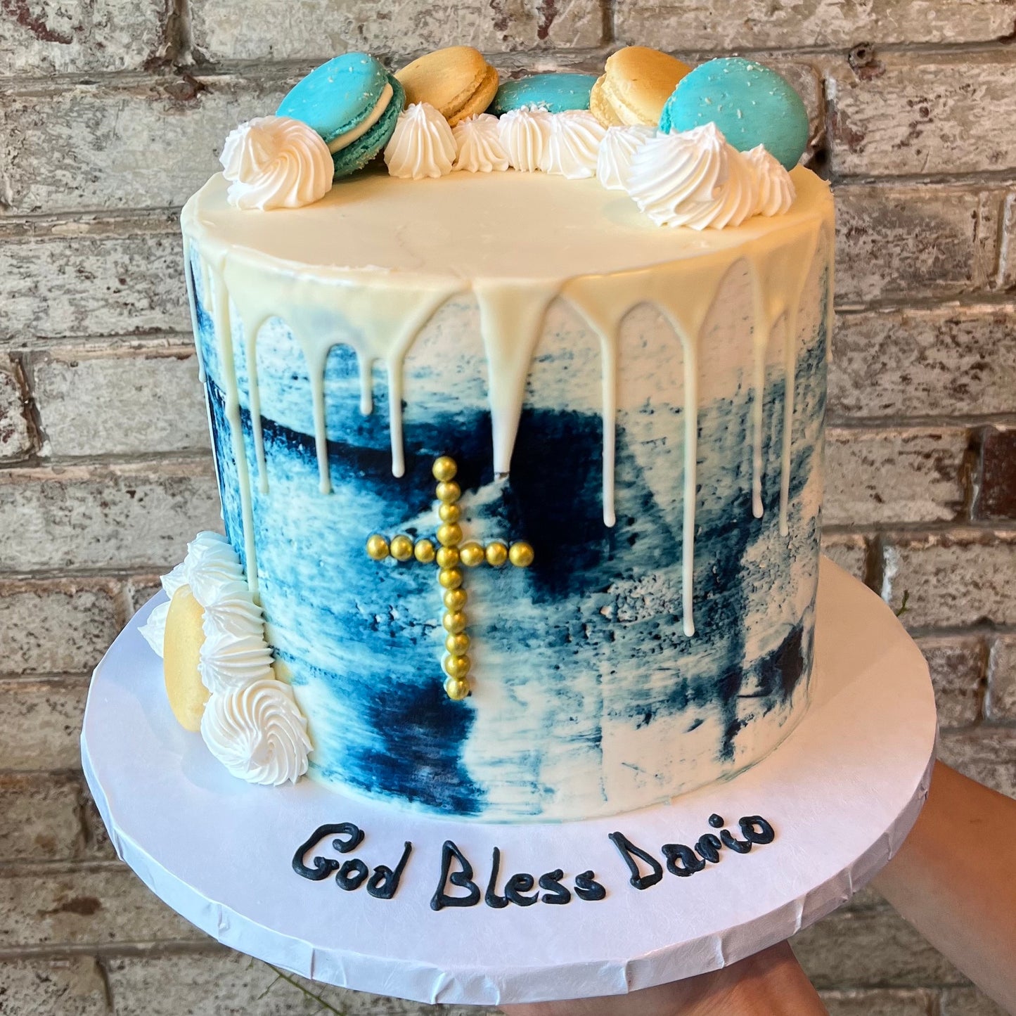 Blue cake for communion