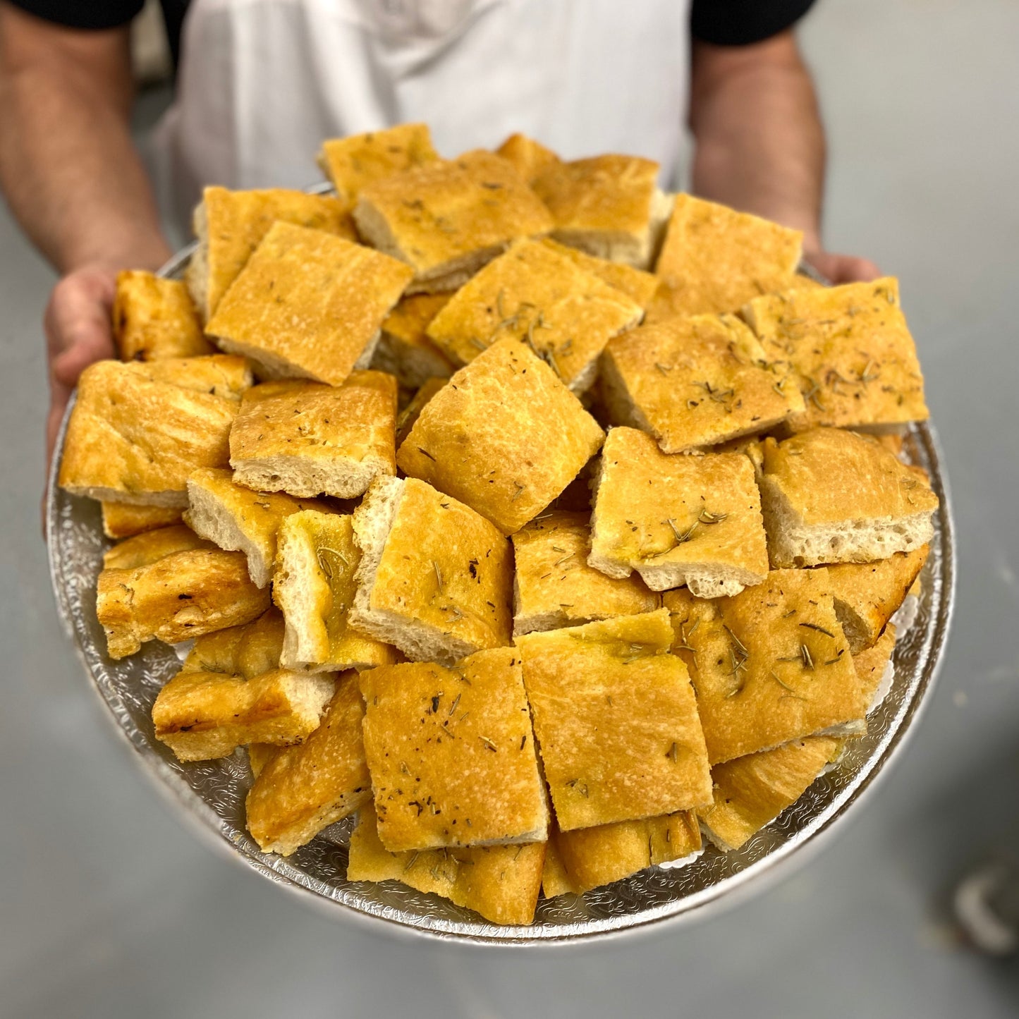 Focaccia On a Tray