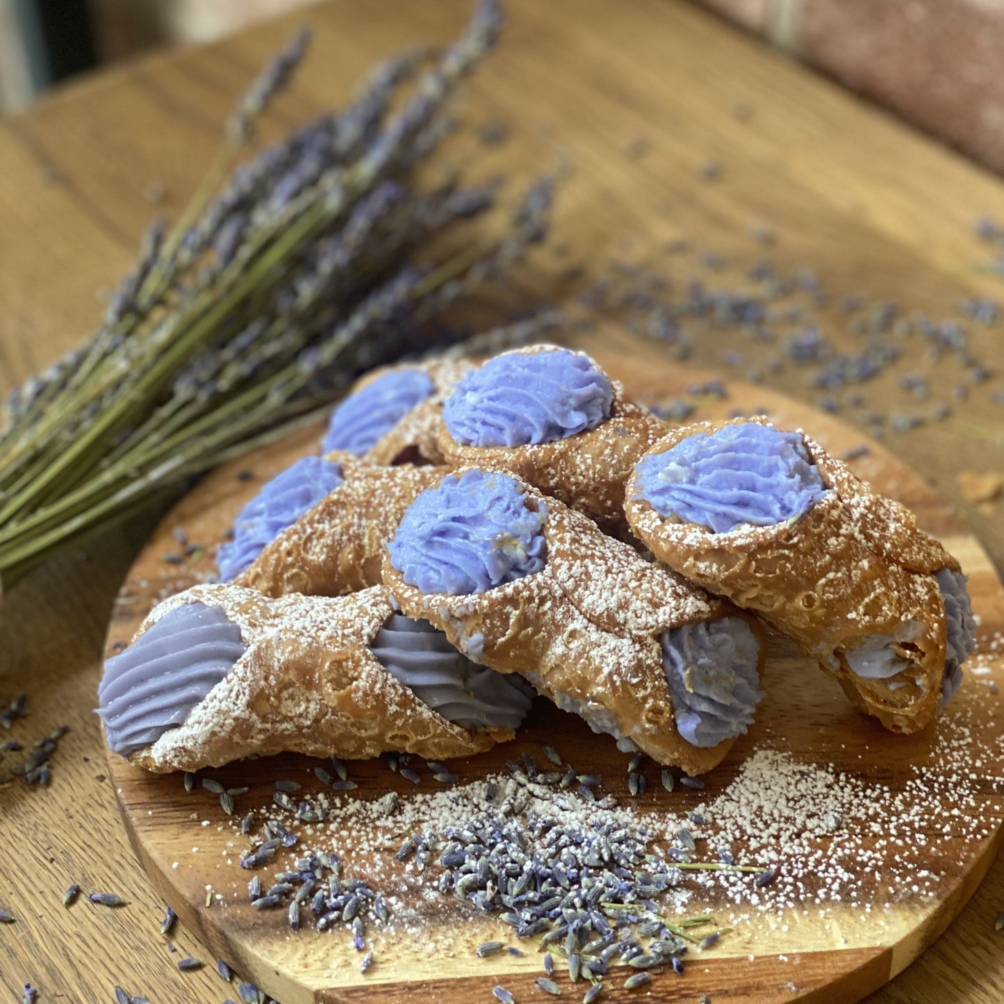 Lavender Cannoli
