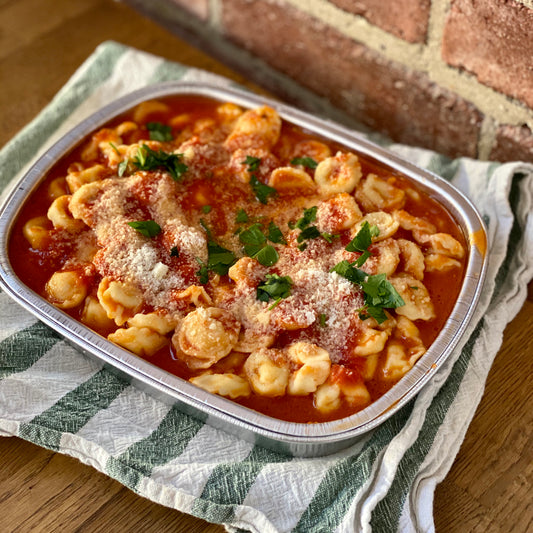 Meat Tortellini in Tomato Sauce