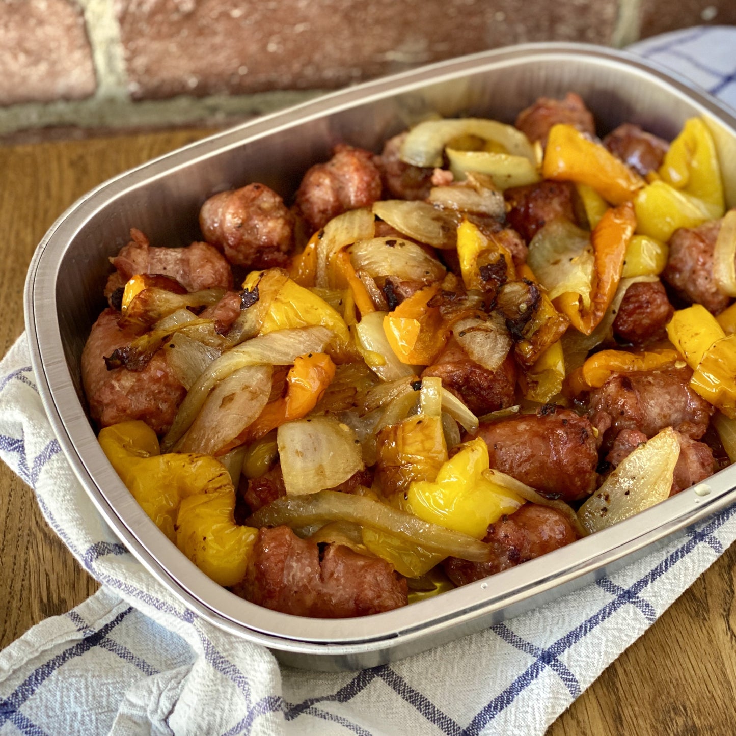Sausage With Roasted Sweet Peppers & Onions