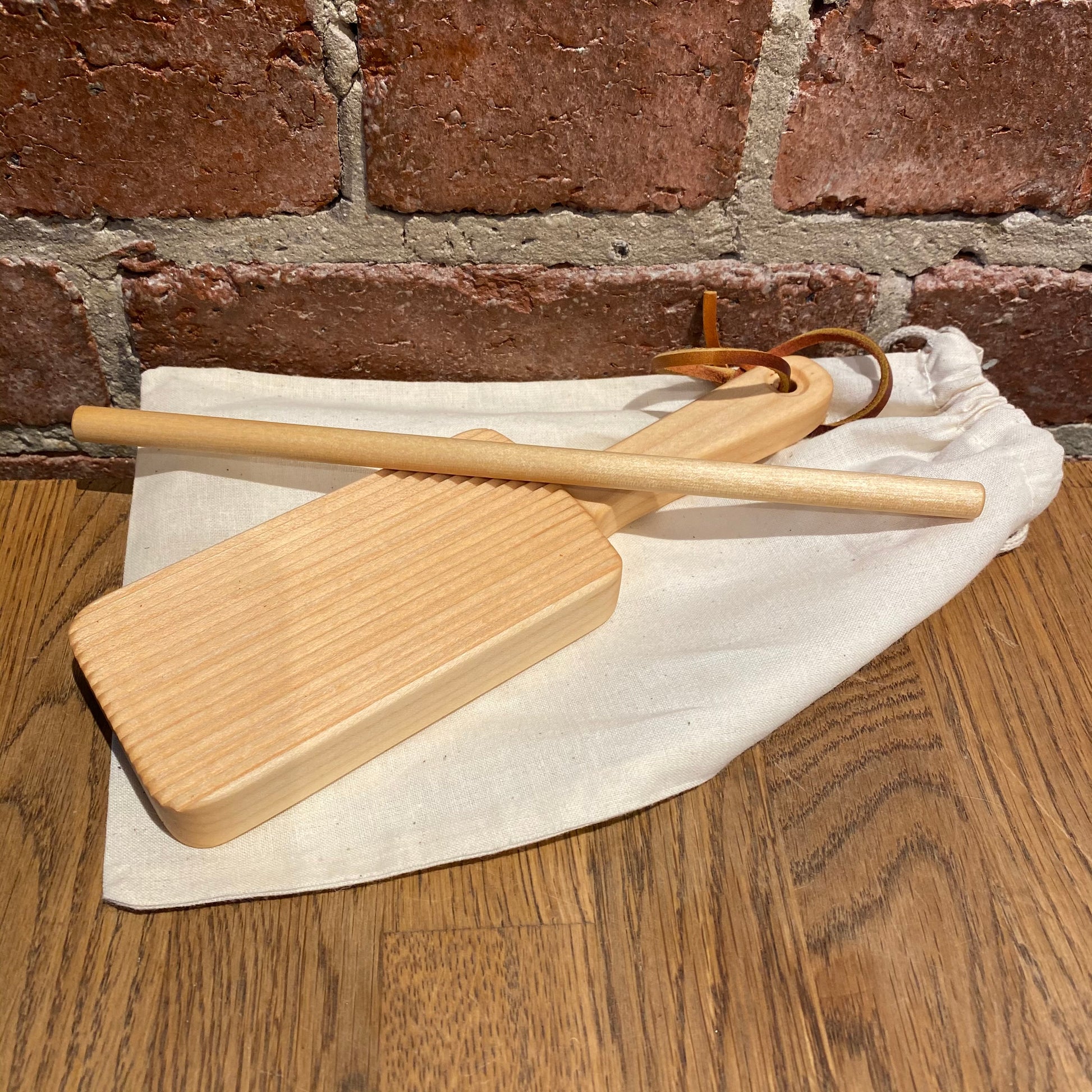 Pasta Making Tools - Gnocchi Paddle - Light Wood