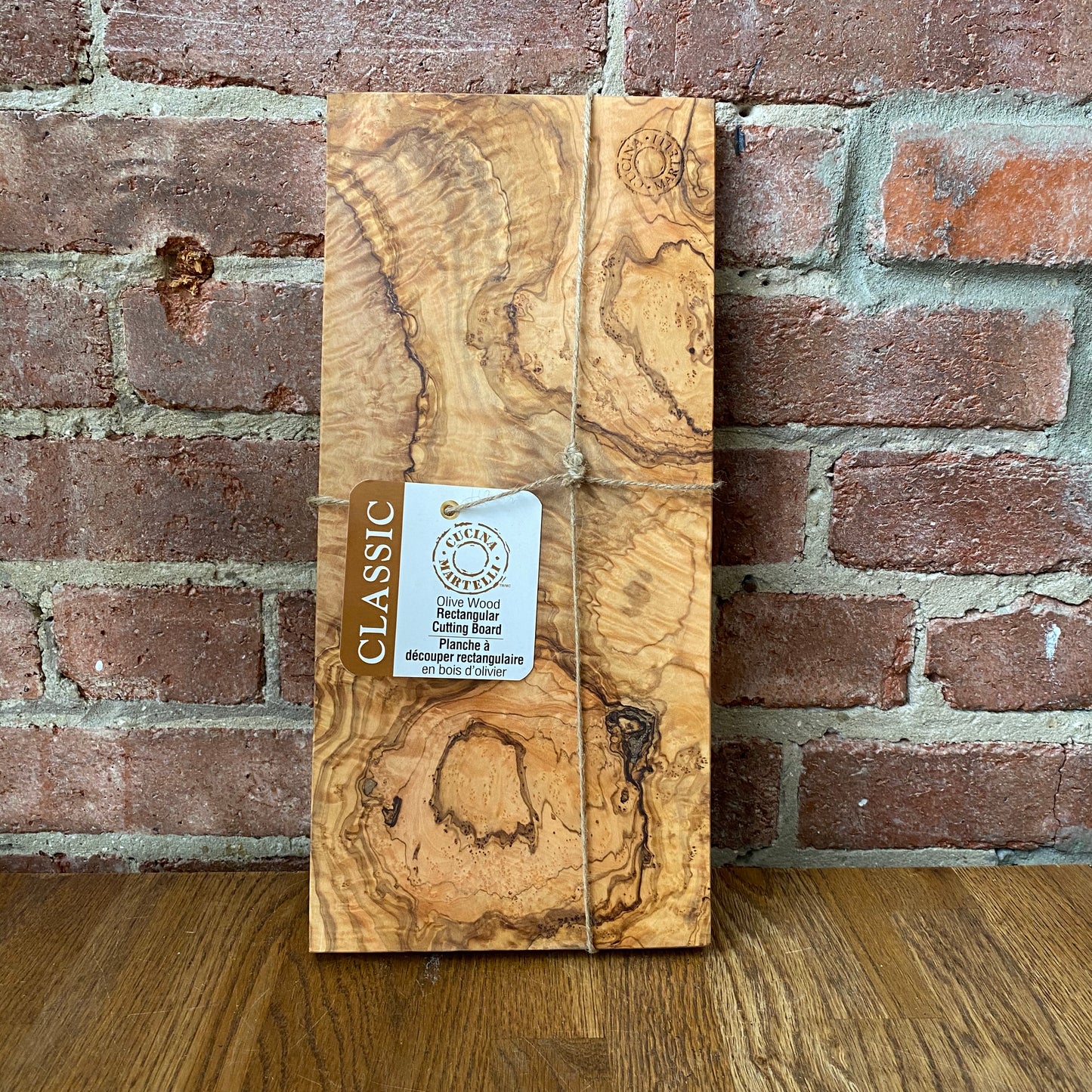 Olive Wood Rectangular Cutting Board - 14" x 6.5"