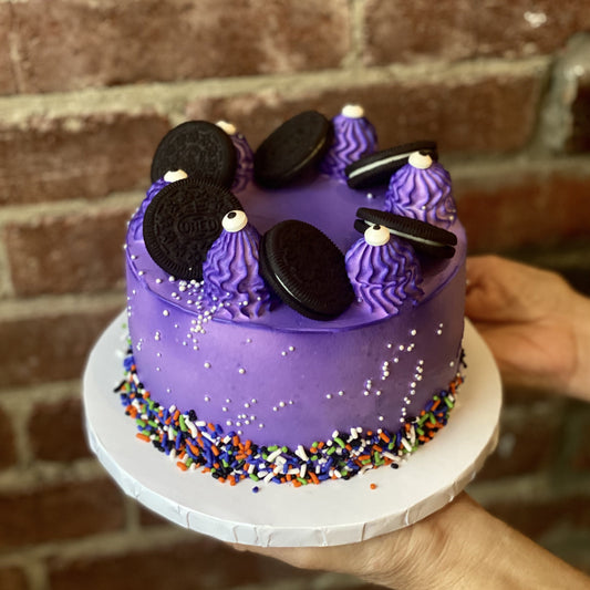 Purple Monster Oreo Cake