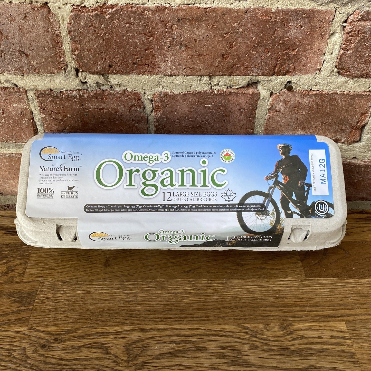 Large Organic Eggs Carton